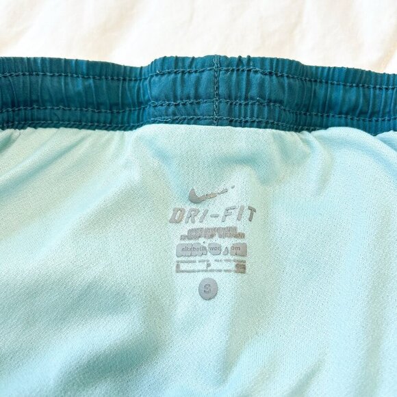 Nike Dri-FIT Tempo Running Shorts Women’s Small Teal Aqua Blue Activewear - Picture 3 of 7